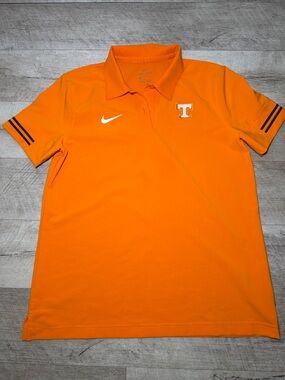 Nike Orange Tennessee T Logo Polo size M Men’s